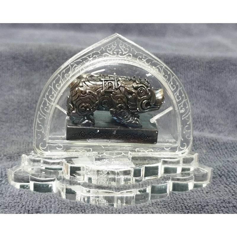 Thai Wealth Pig Amulet by LP Whan for Luck and Fortune - Thai Ore Charm