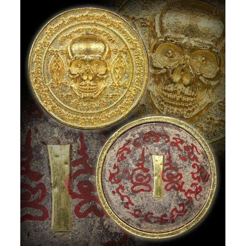 Thai Wealth Protection Amulet Charm for Spiritual Blessings