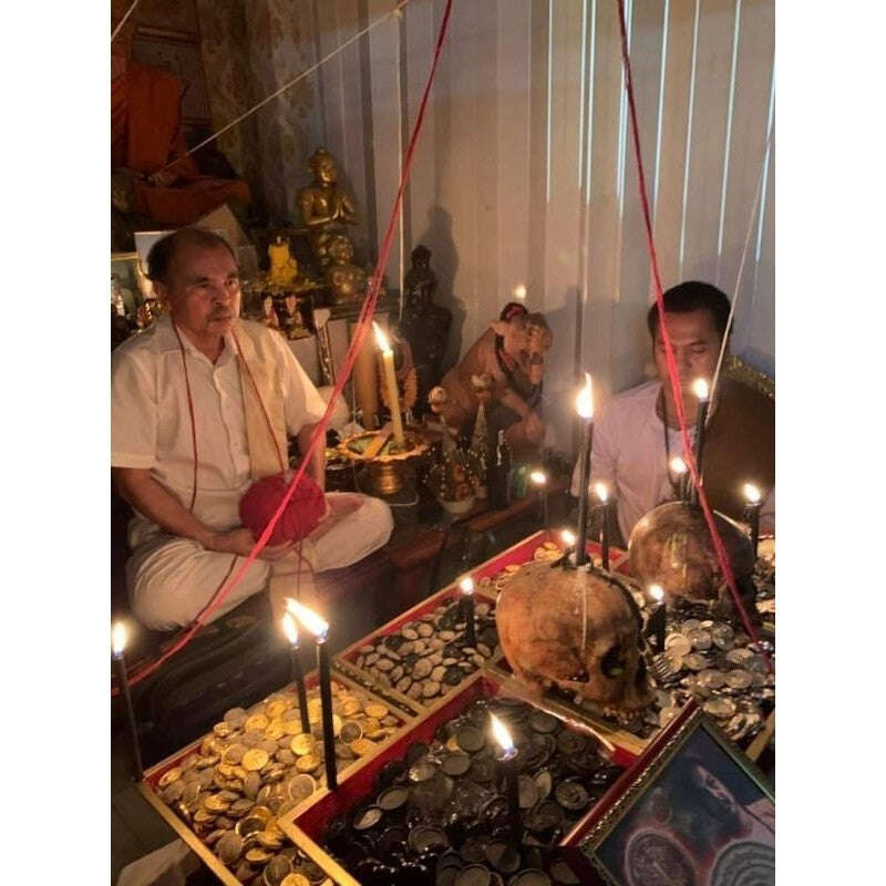 Thai Wealth Protection Amulet Charm for Spiritual Blessings