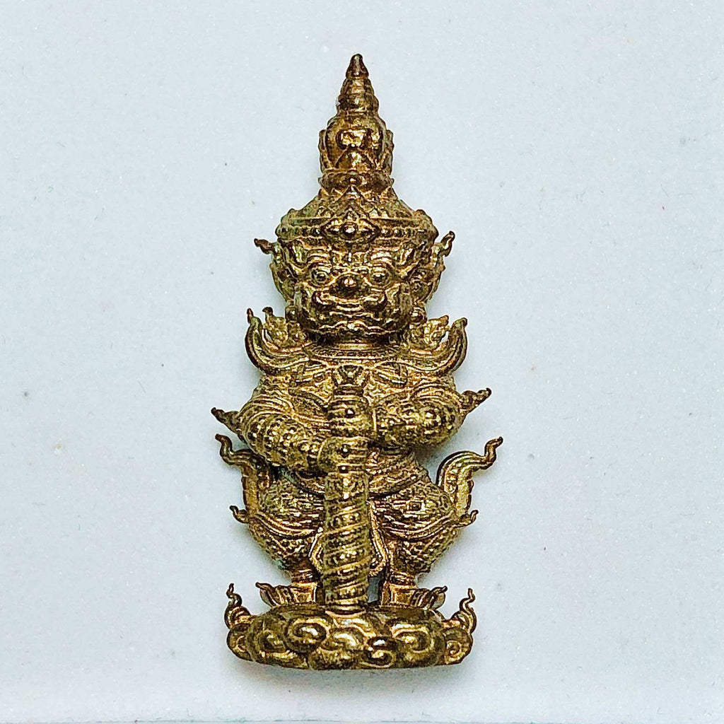 Thai wealth protection amulet crafted in intricate designs for good fortune and spiritual protection