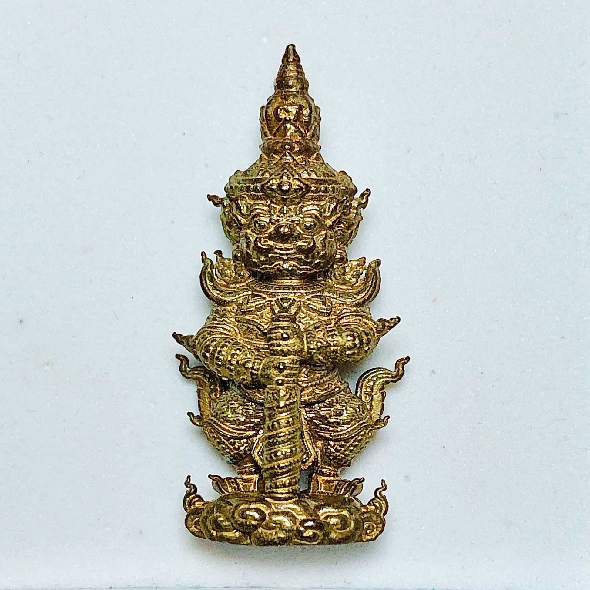 Thai wealth protection amulet crafted in intricate designs for good fortune and spiritual protection