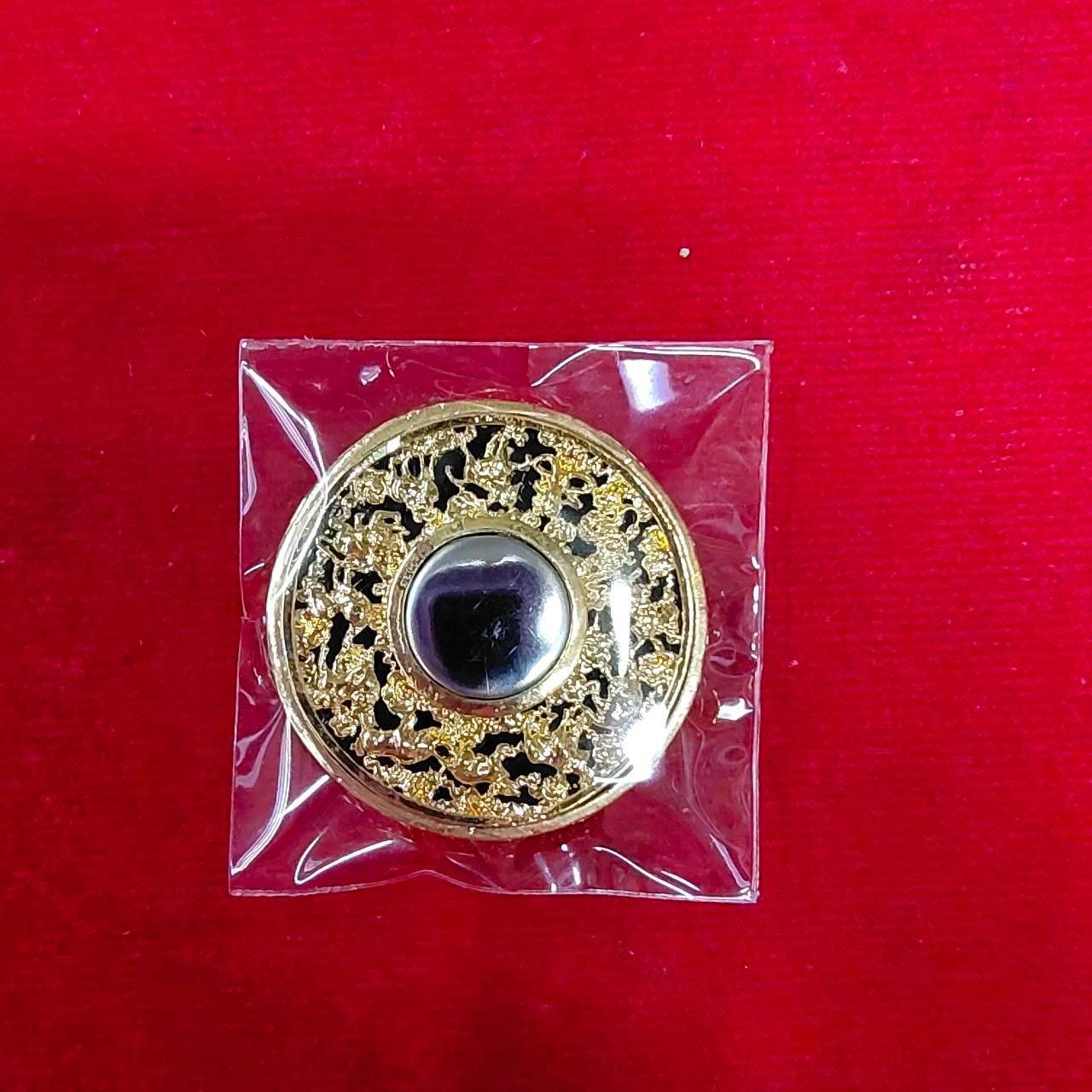 Thai Wealth Protection Amulet - Gold Talisman for Prosperity and Fortune