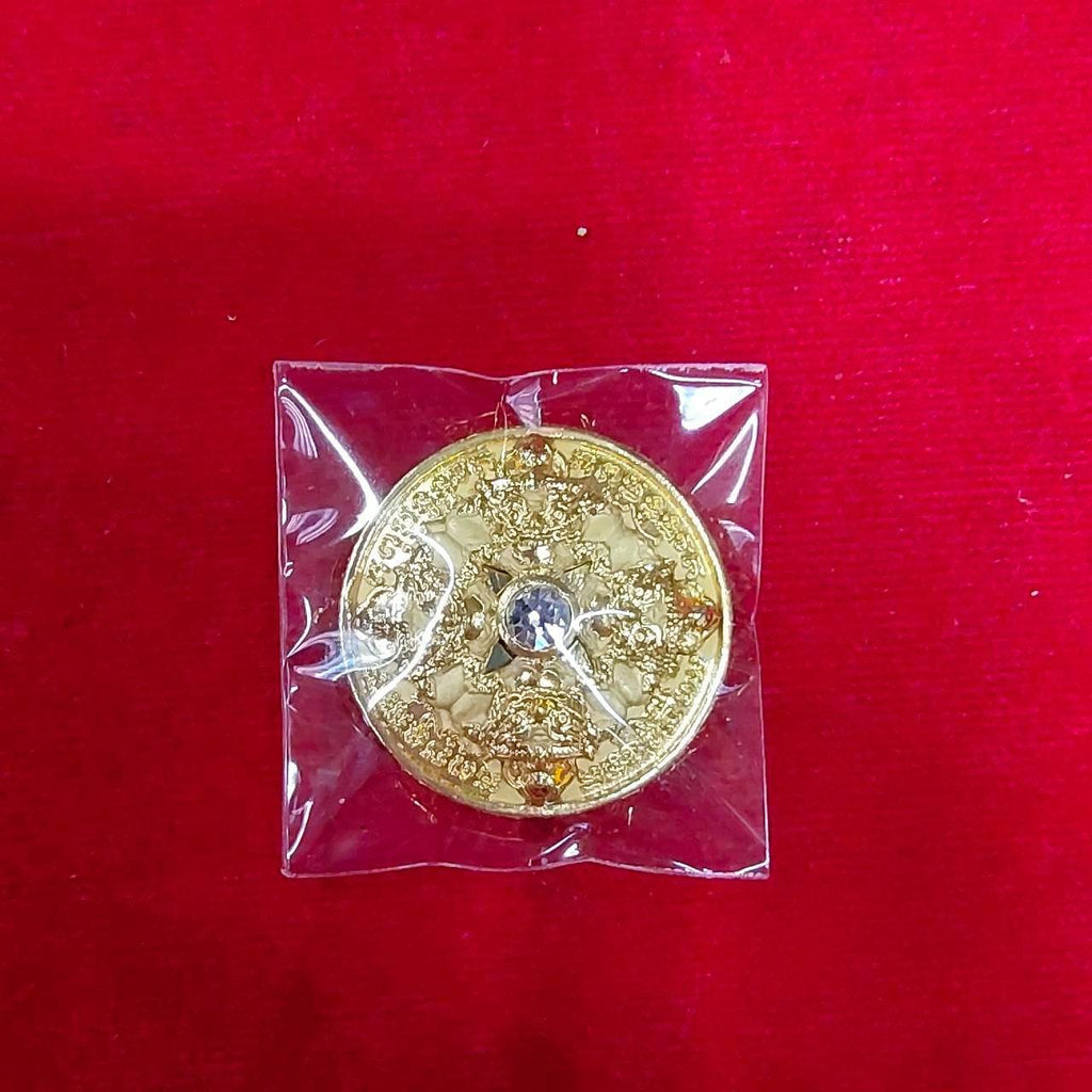 Thai Wealth Protection Amulet - Gold Talisman for Prosperity and Fortune