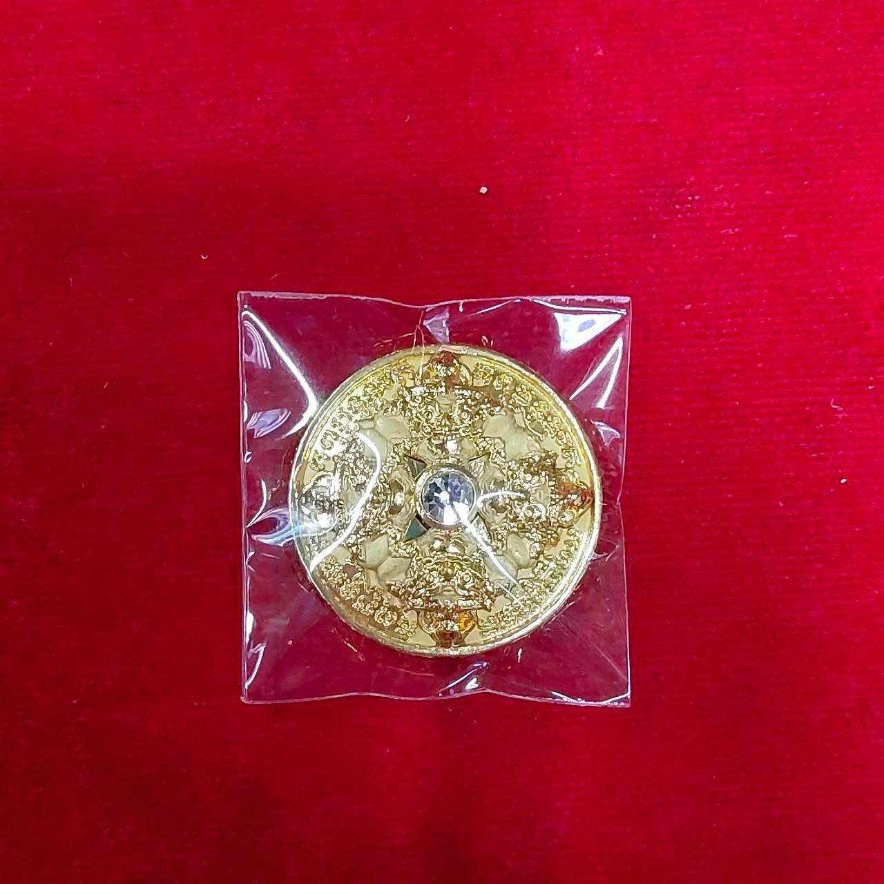 Thai Wealth Protection Amulet - Gold Talisman for Prosperity and Fortune