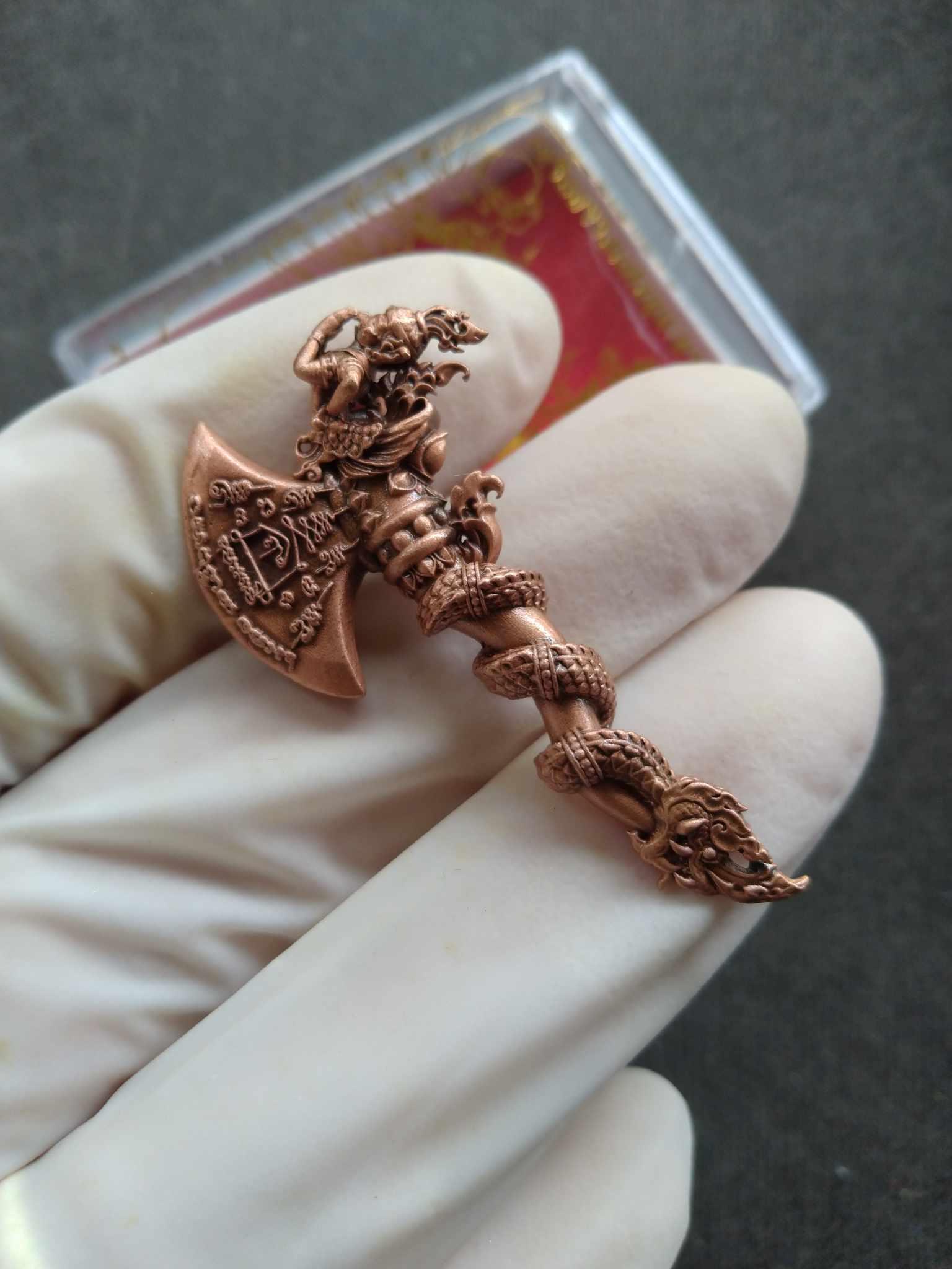 Garuda Thai Sky Axe Amulet - Blessed Copper Edition for Luck