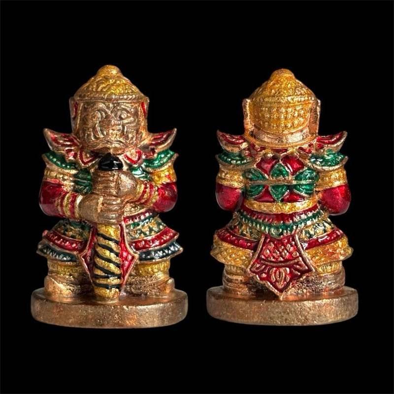 Thao Wessuwan Blessed Coin Protection Amulet by Luang Pho Vichit for Spiritual Safety ลงยา1