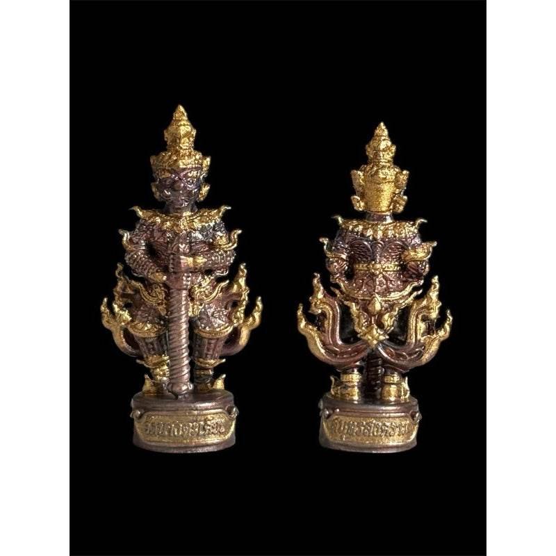 Thao Wessuwan Coin Amulet from Wat Nang Takhian for Wealth and Prosperity