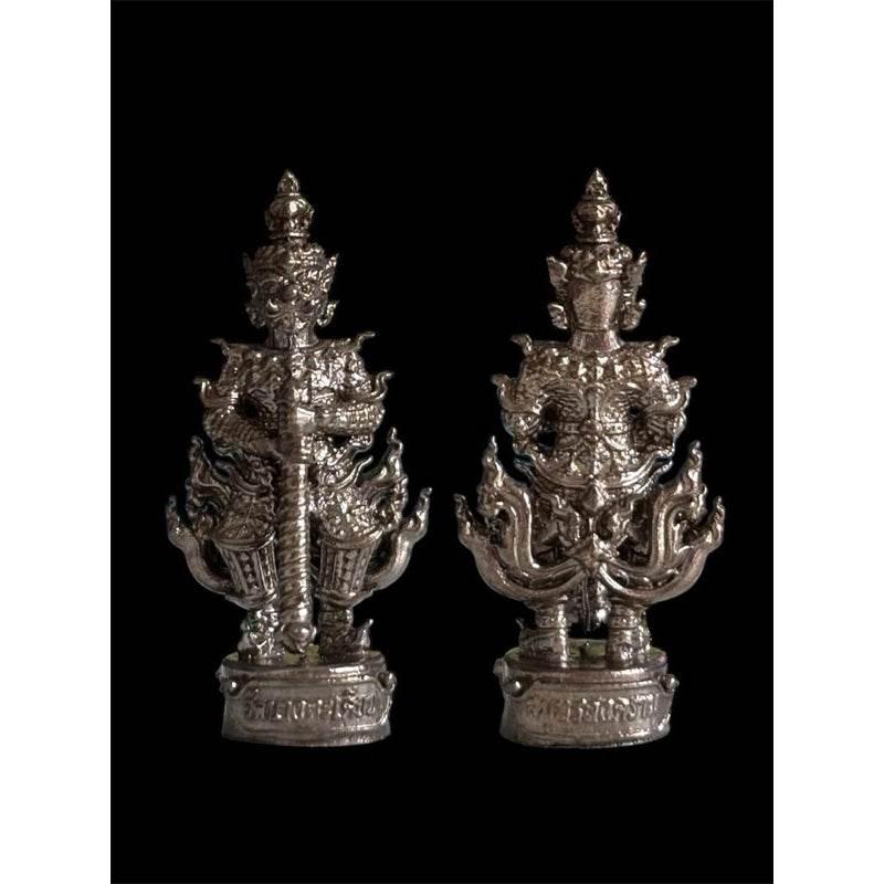 Thao Wessuwan Coin Amulet from Wat Nang Takhian for Wealth and Prosperity