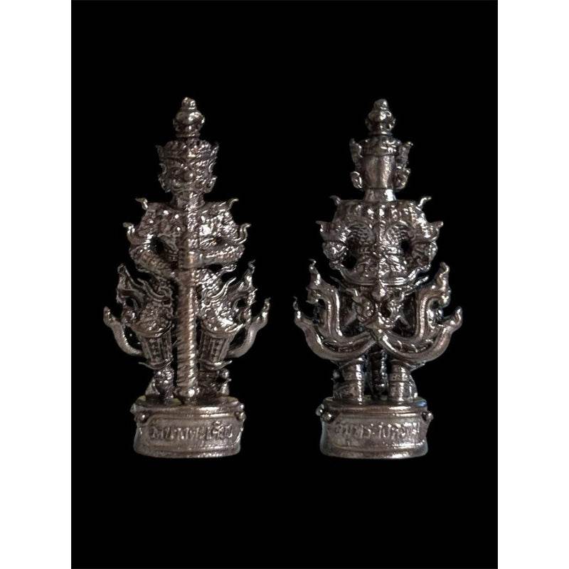 Thao Wessuwan Coin Amulet from Wat Nang Takhian for Wealth and Prosperity