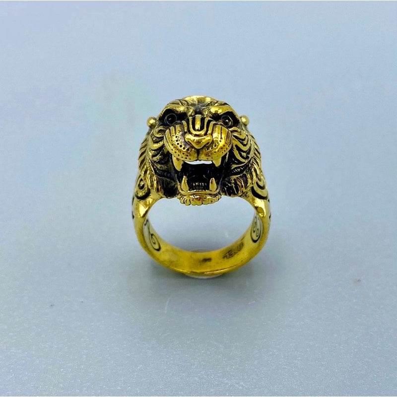 Tiger King Ring Amulet for Strength, Wealth, and Confidence