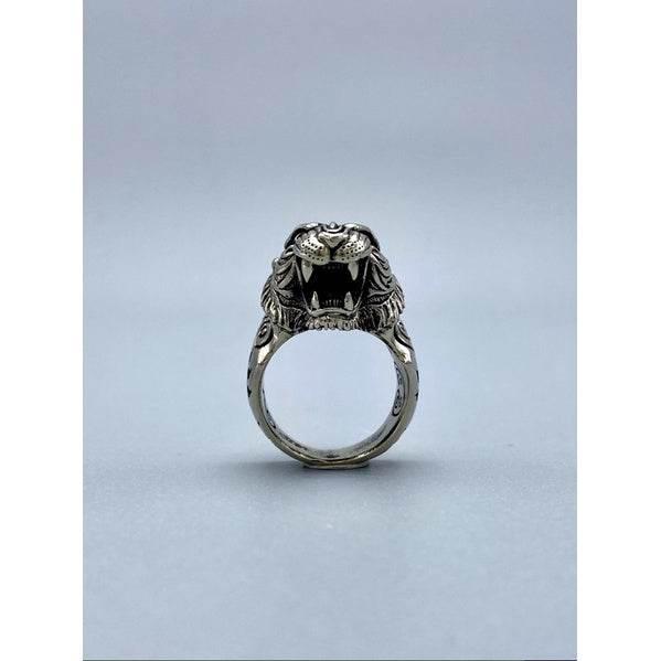 Tiger King Ring Amulet for Strength, Wealth, and Confidence