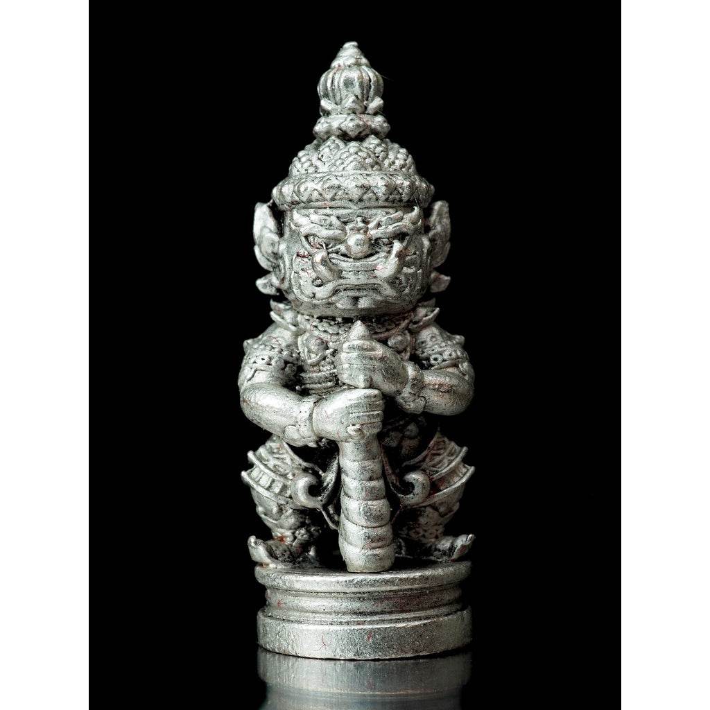 Thao Wessuwan Thai Amulet for Wealth and Prosperity - Blessed Protection บรอนซ์ รมซาตินเงิน