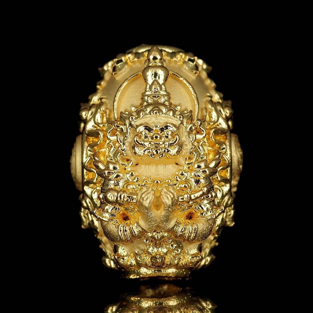 Thao Wessuwan Amulet for Wealth Protection and Good Fortune Charm บรอนซ์ทองจิลรี่ทูโทน
