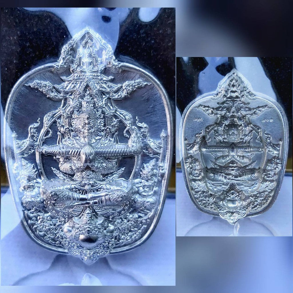 Thao Wessuwan Coin - Buy Authentic Thai Amulet for Spiritual Protection ดีบุกหลังแบบ