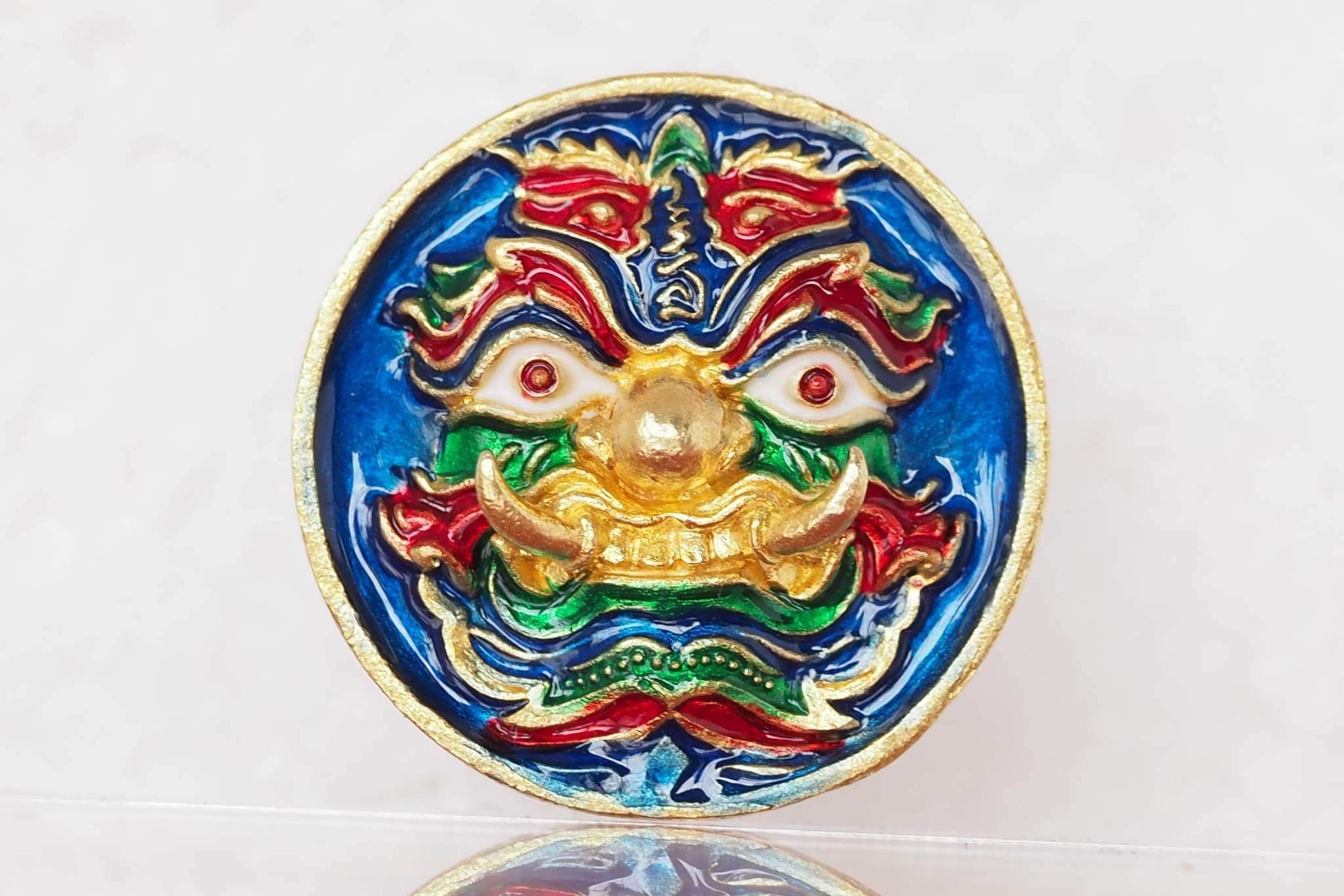 Thao Wessuwan Wealth Coin - Authentic Thai Amulet Set for Prosperity