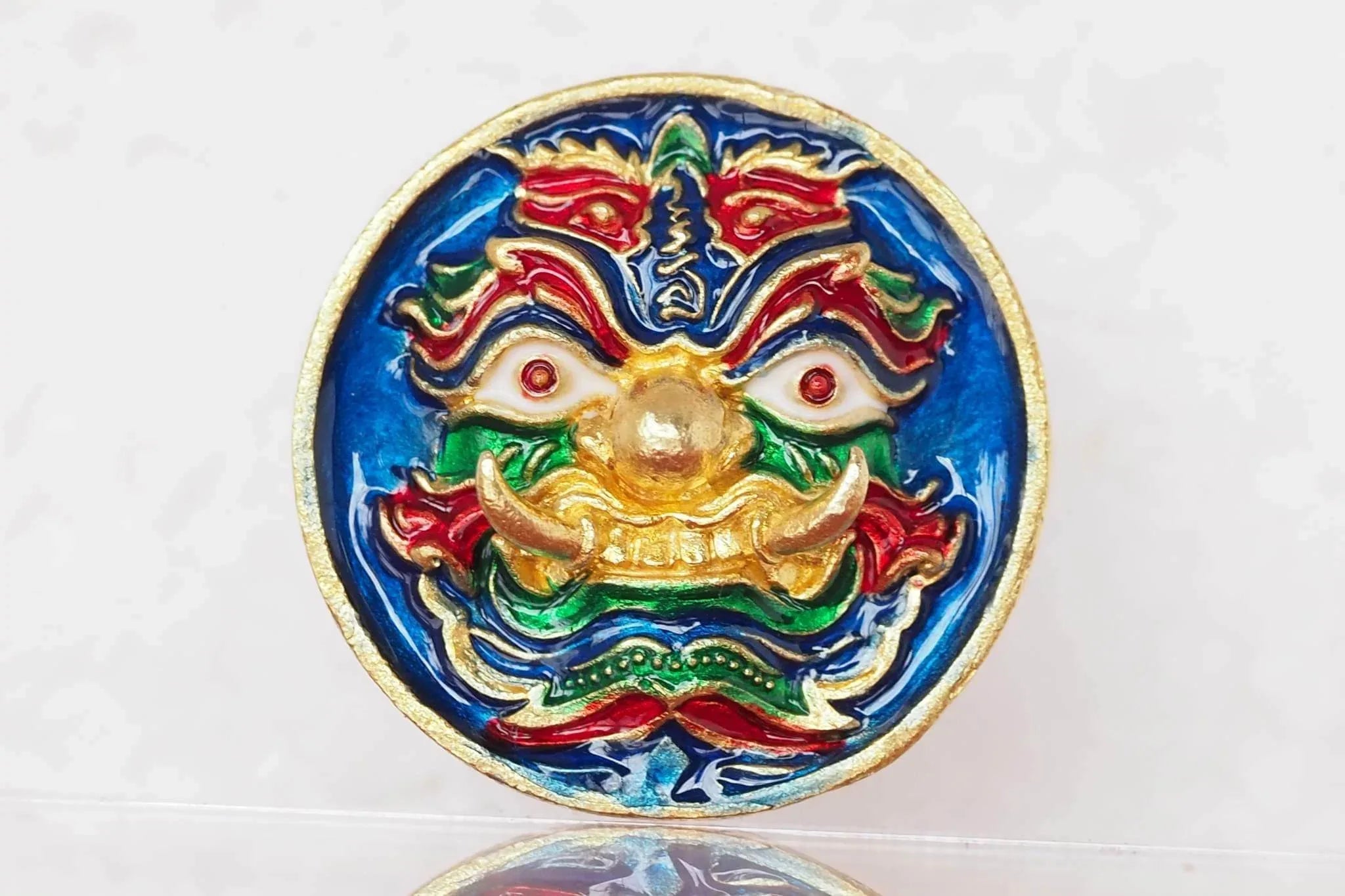 Thao Wessuwan Wealth Coin - Authentic Thai Amulet Set for Prosperity
