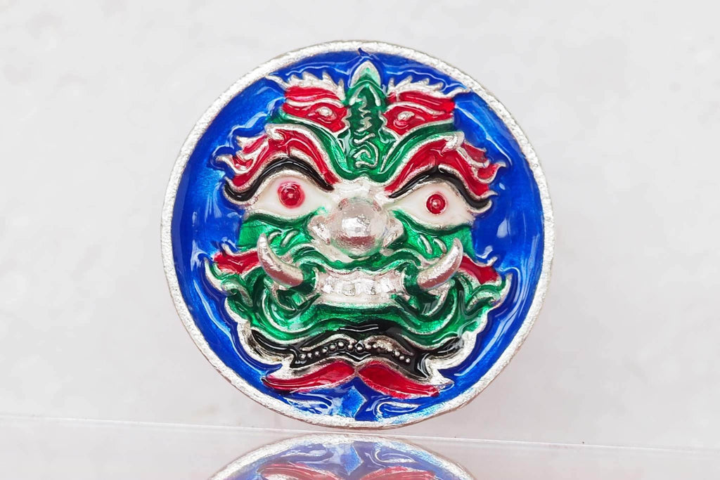 Thao Wessuwan Wealth Coin - Authentic Thai Amulet Set for Prosperity