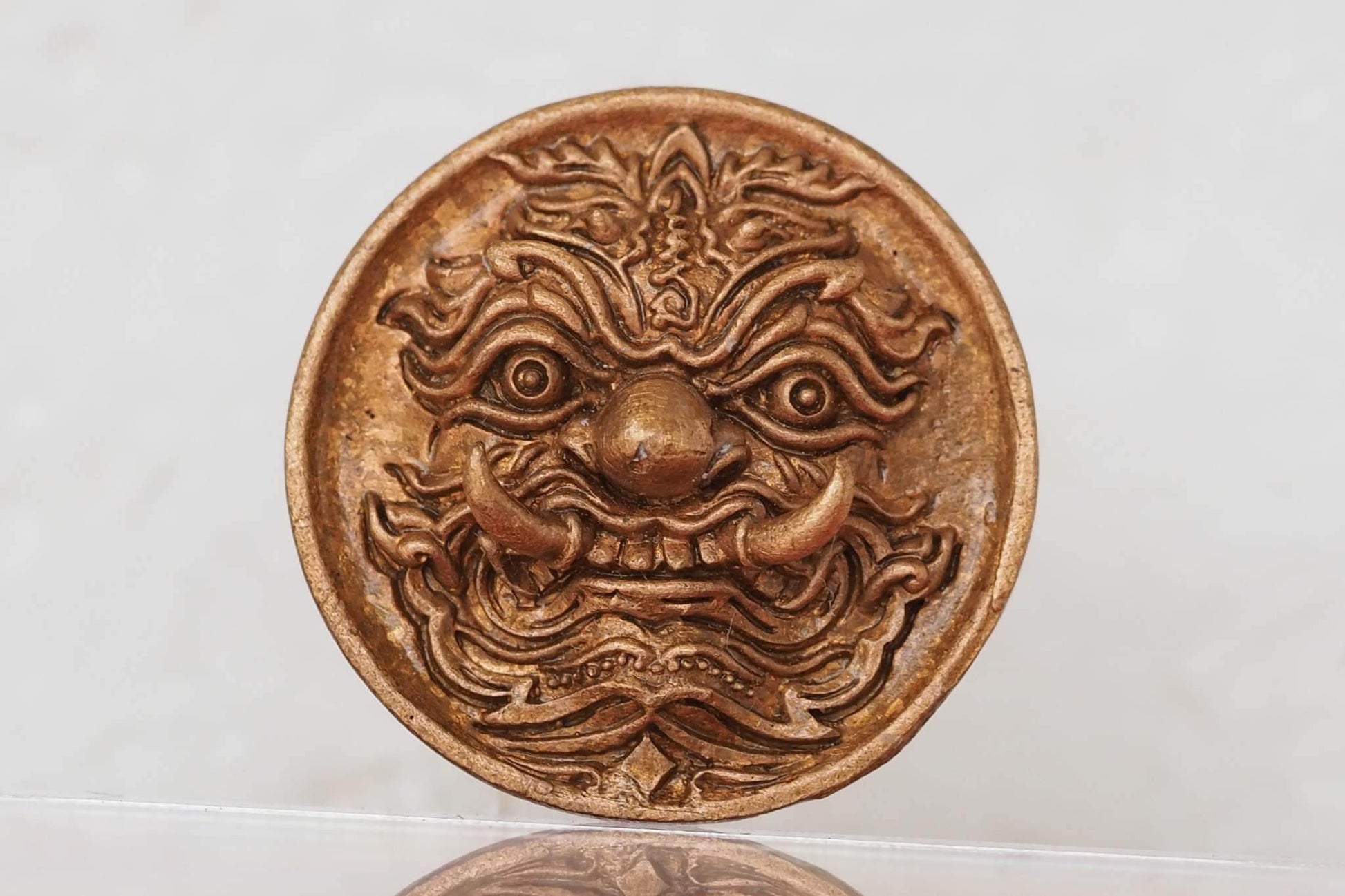 Thao Wessuwan Wealth Coin - Authentic Thai Amulet Set for Prosperity