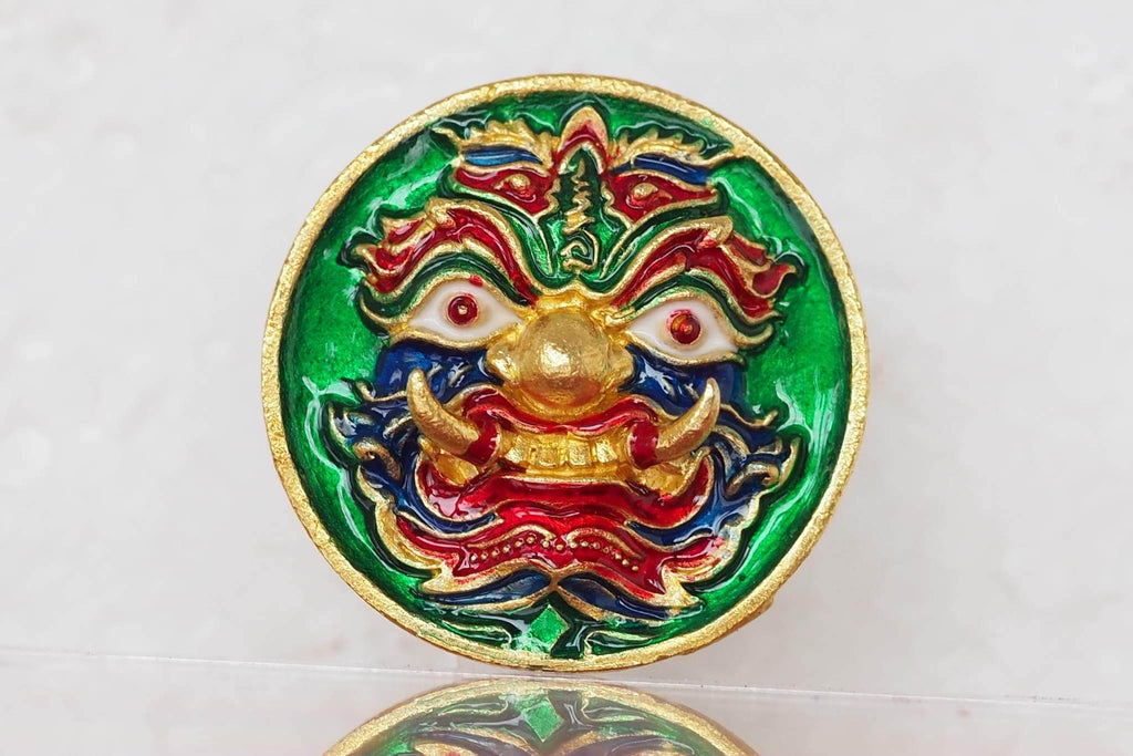 Thao Wessuwan Wealth Coin - Authentic Thai Amulet Set for Prosperity