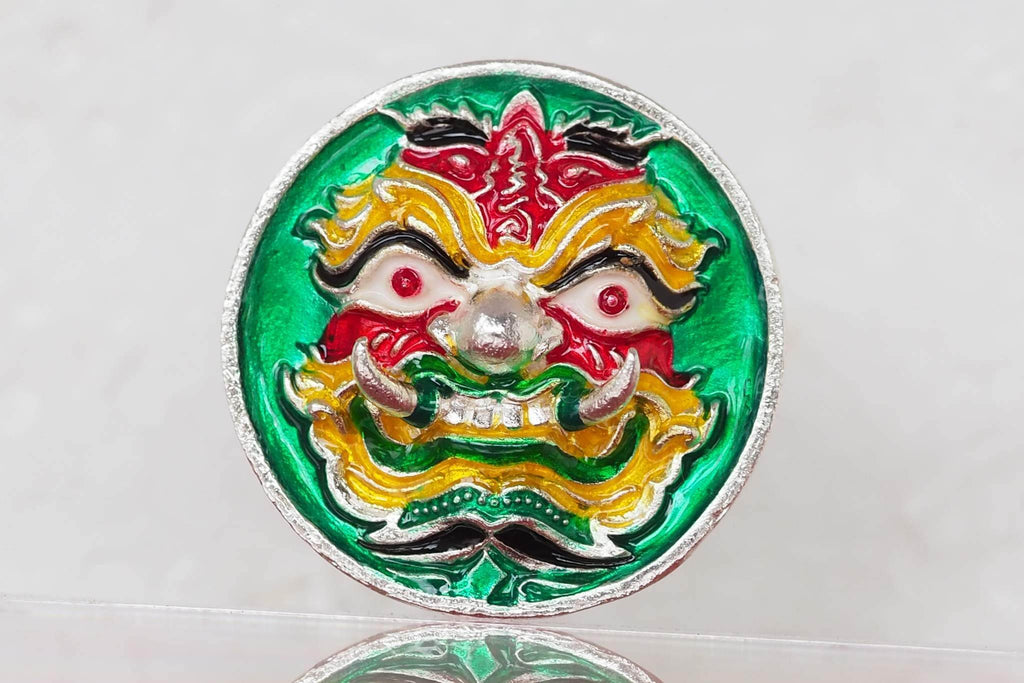 Thao Wessuwan Wealth Coin - Authentic Thai Amulet Set for Prosperity