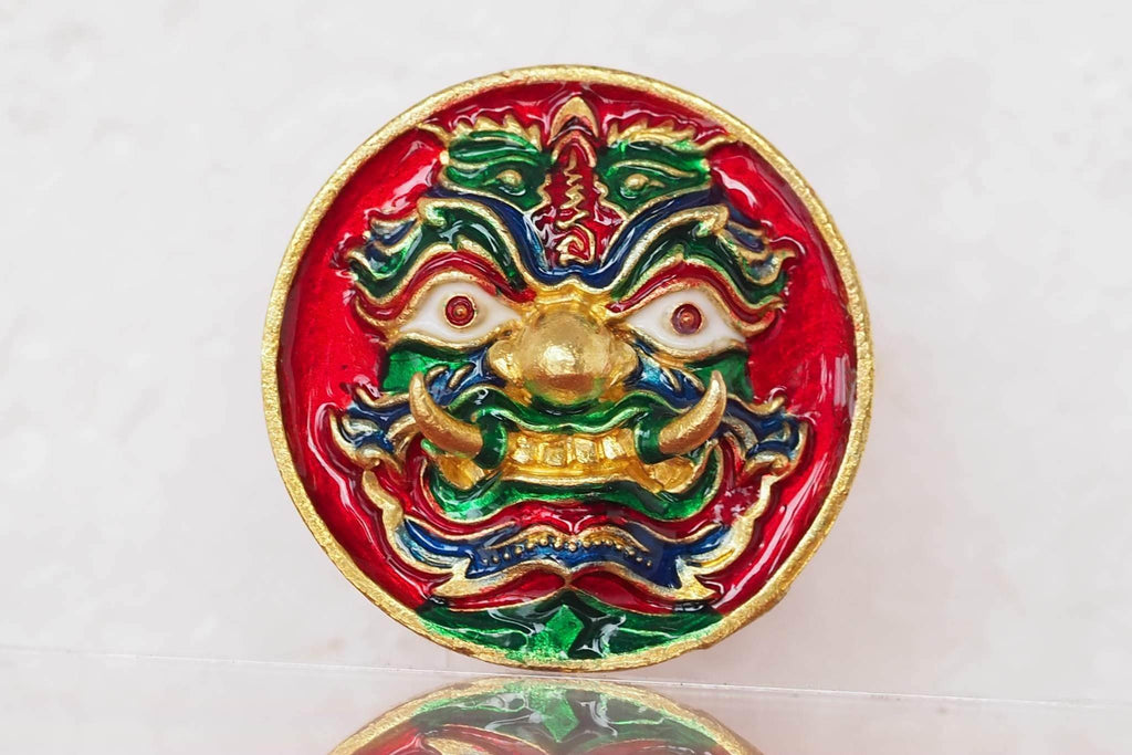 Thao Wessuwan Wealth Coin - Authentic Thai Amulet Set for Prosperity