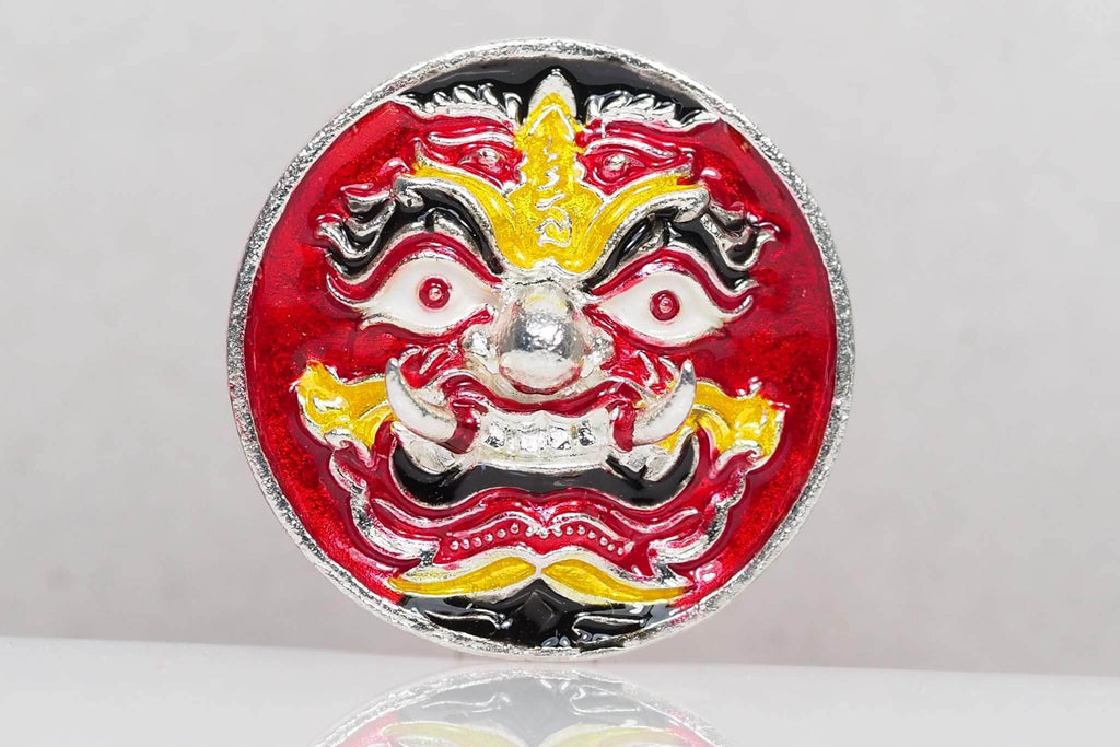 Thao Wessuwan Wealth Coin - Authentic Thai Amulet Set for Prosperity
