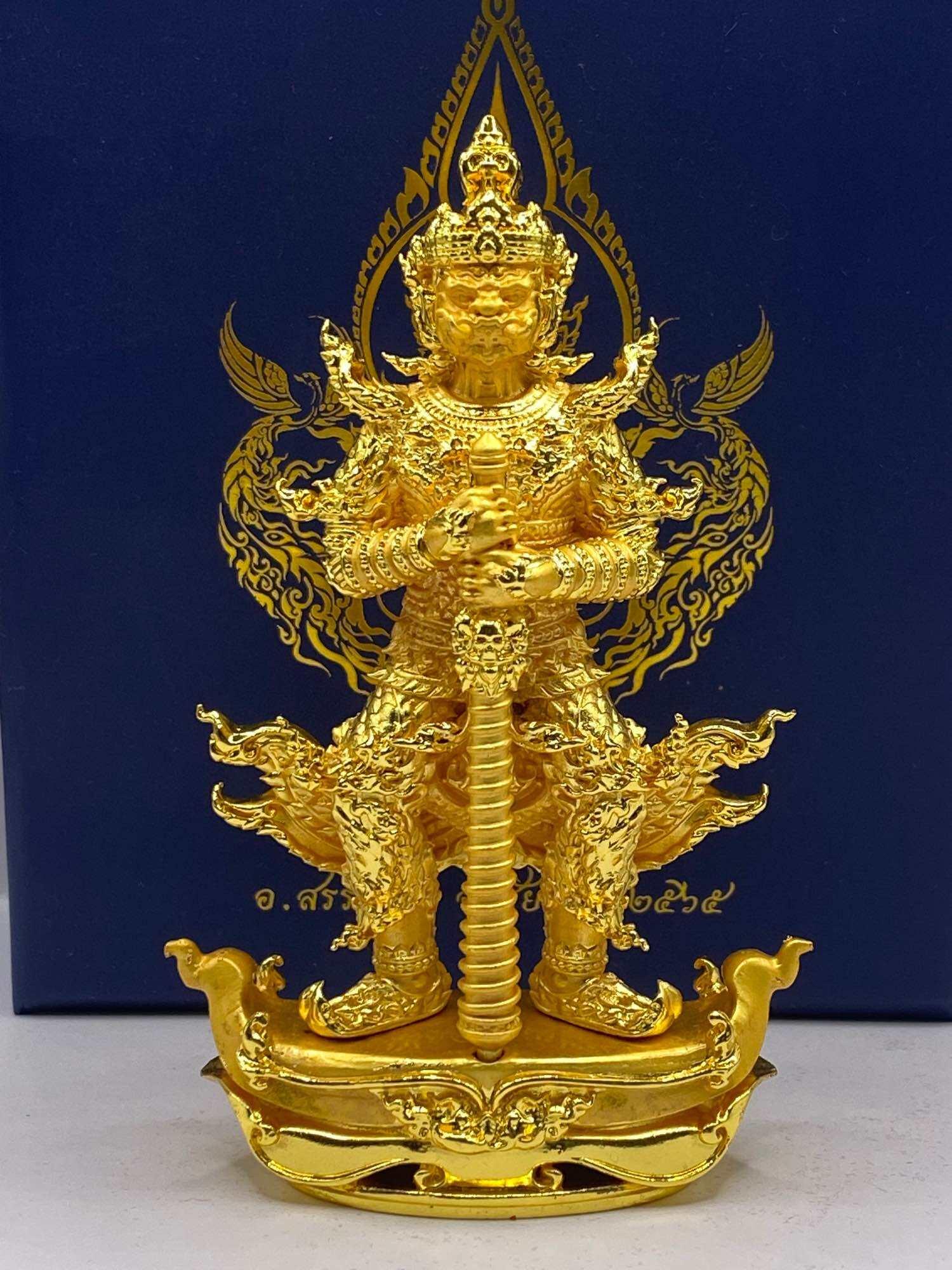 Thao Wessuwan Statue - 4-Inch Guardian and Wealth Deity Sculpture for Prosperity
