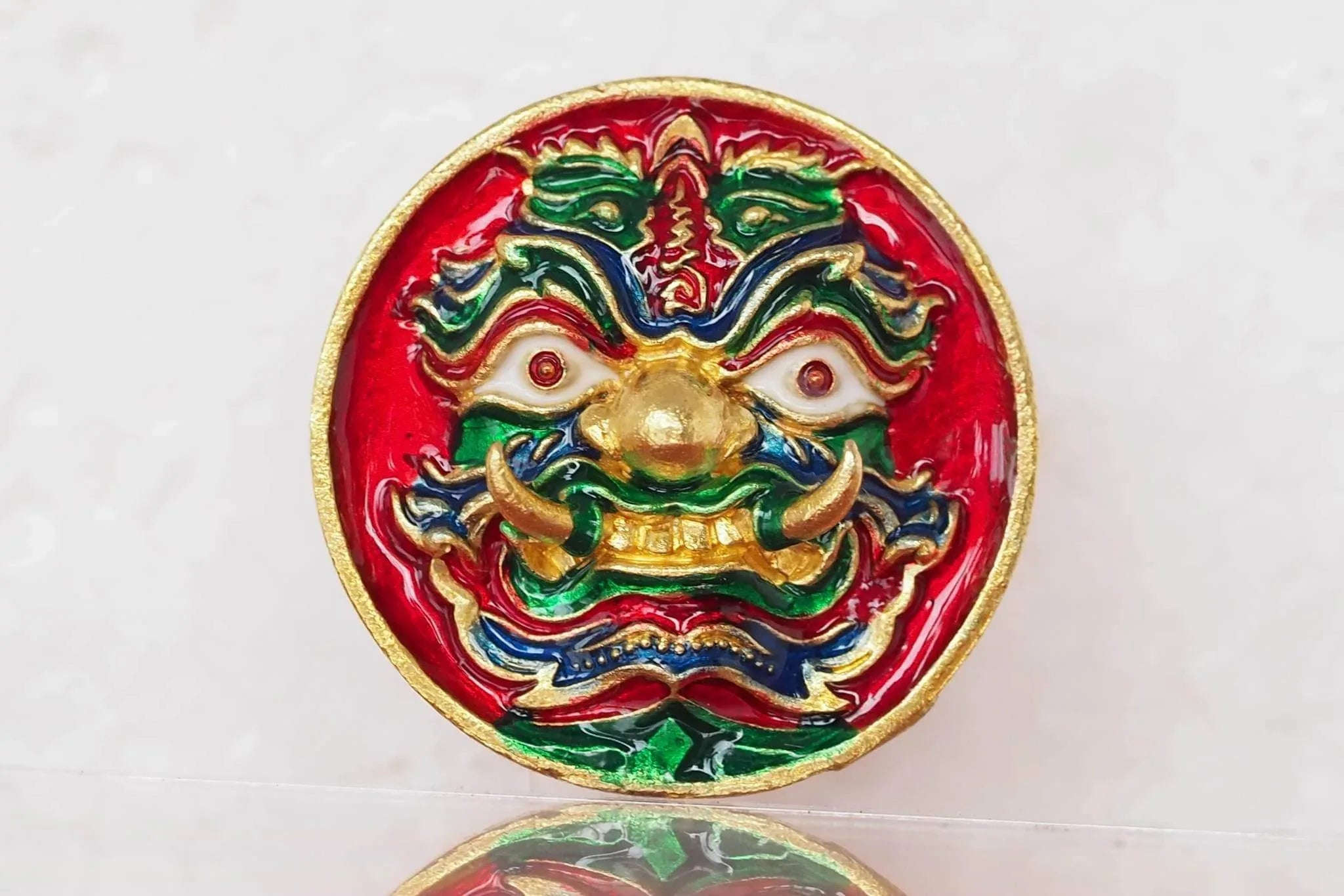 Thao Wessuwan Wealth Coin - Authentic Thai Amulet Set for Prosperity