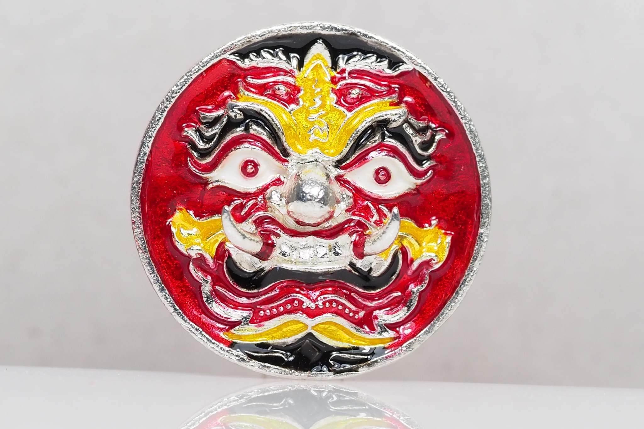 Thao Wessuwan Wealth Coin - Authentic Thai Amulet Set for Prosperity