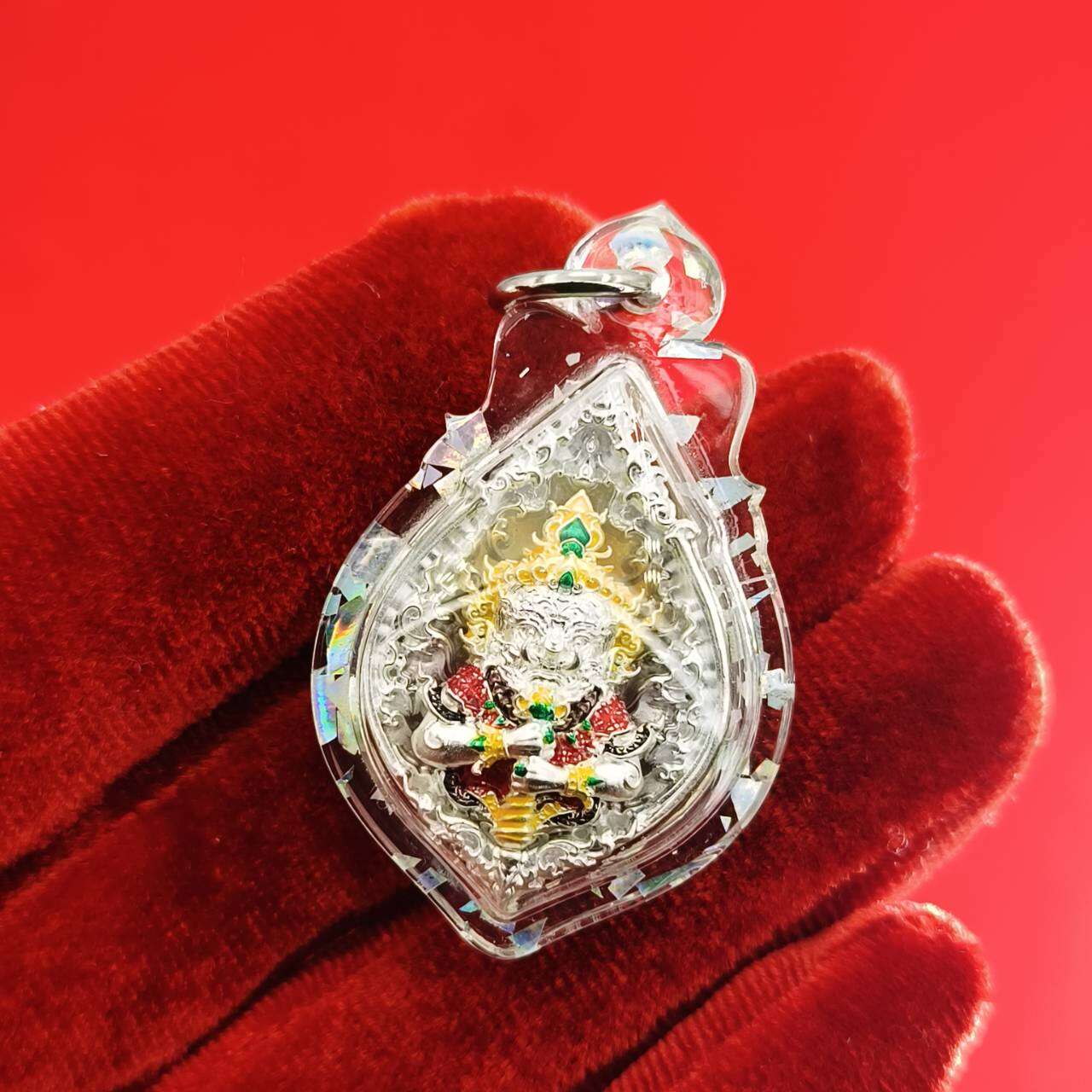 Thao Wessuwanno Amulet for Wealth and Protection by Luang Phor Wijit - Ready to Wear