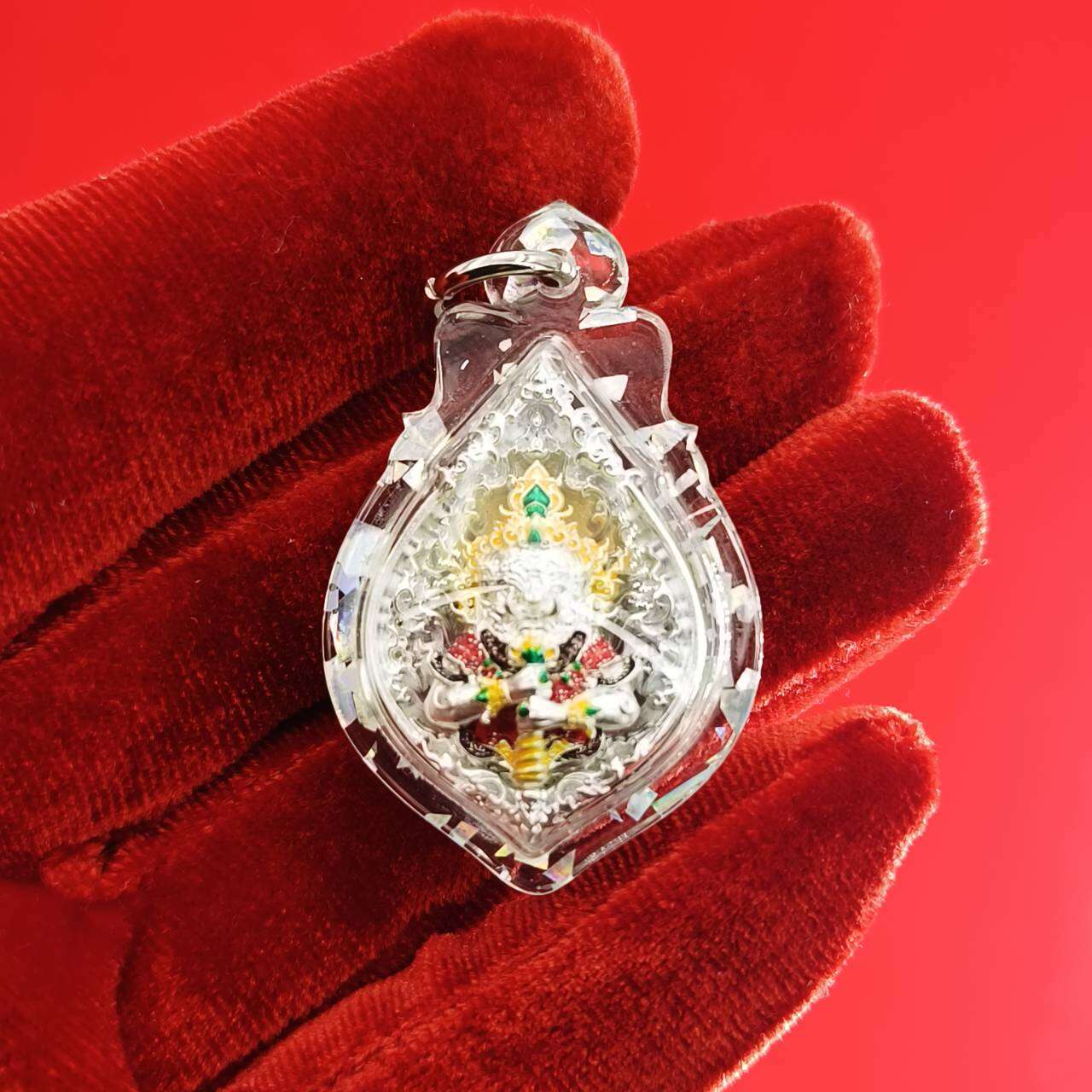 Thao Wessuwanno Amulet for Wealth and Protection by Luang Phor Wijit - Ready to Wear