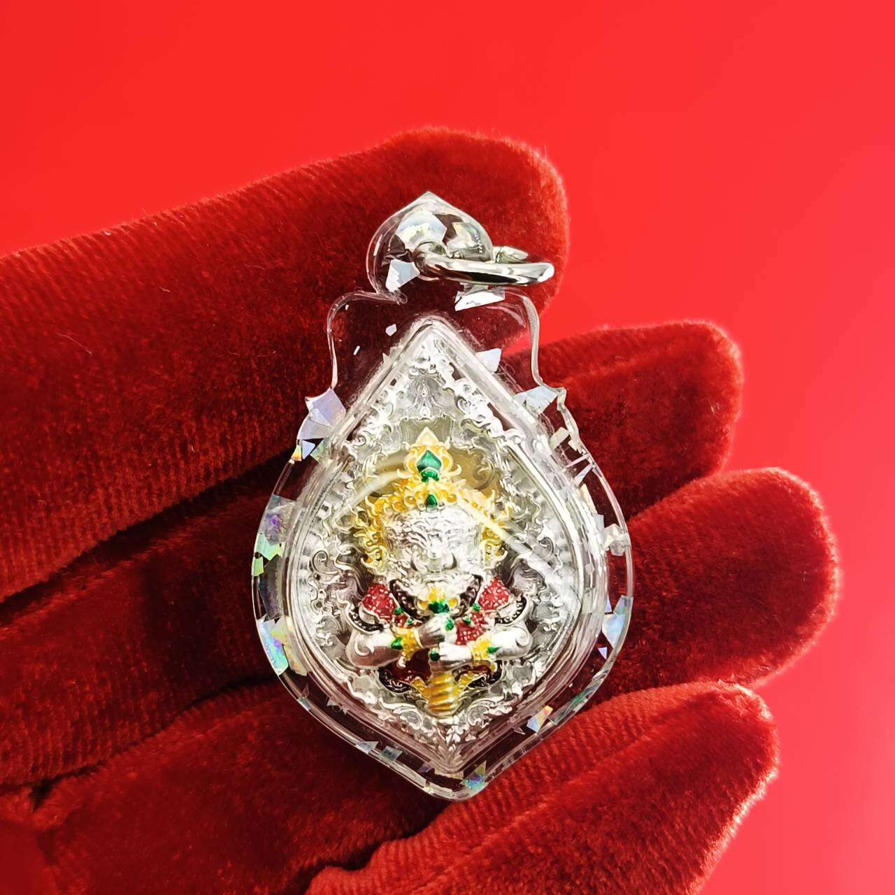 Thao Wessuwanno Amulet for Wealth and Protection by Luang Phor Wijit - Ready to Wear