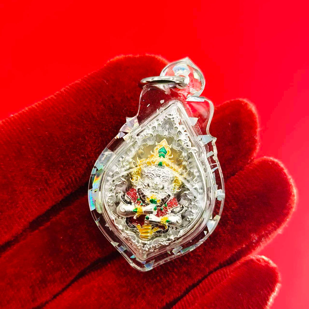 Thao Wessuwanno Amulet for Wealth and Protection by Luang Phor Wijit - Ready to Wear