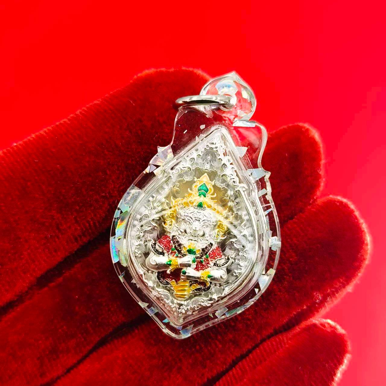 Thao Wessuwanno Amulet for Wealth and Protection by Luang Phor Wijit - Ready to Wear