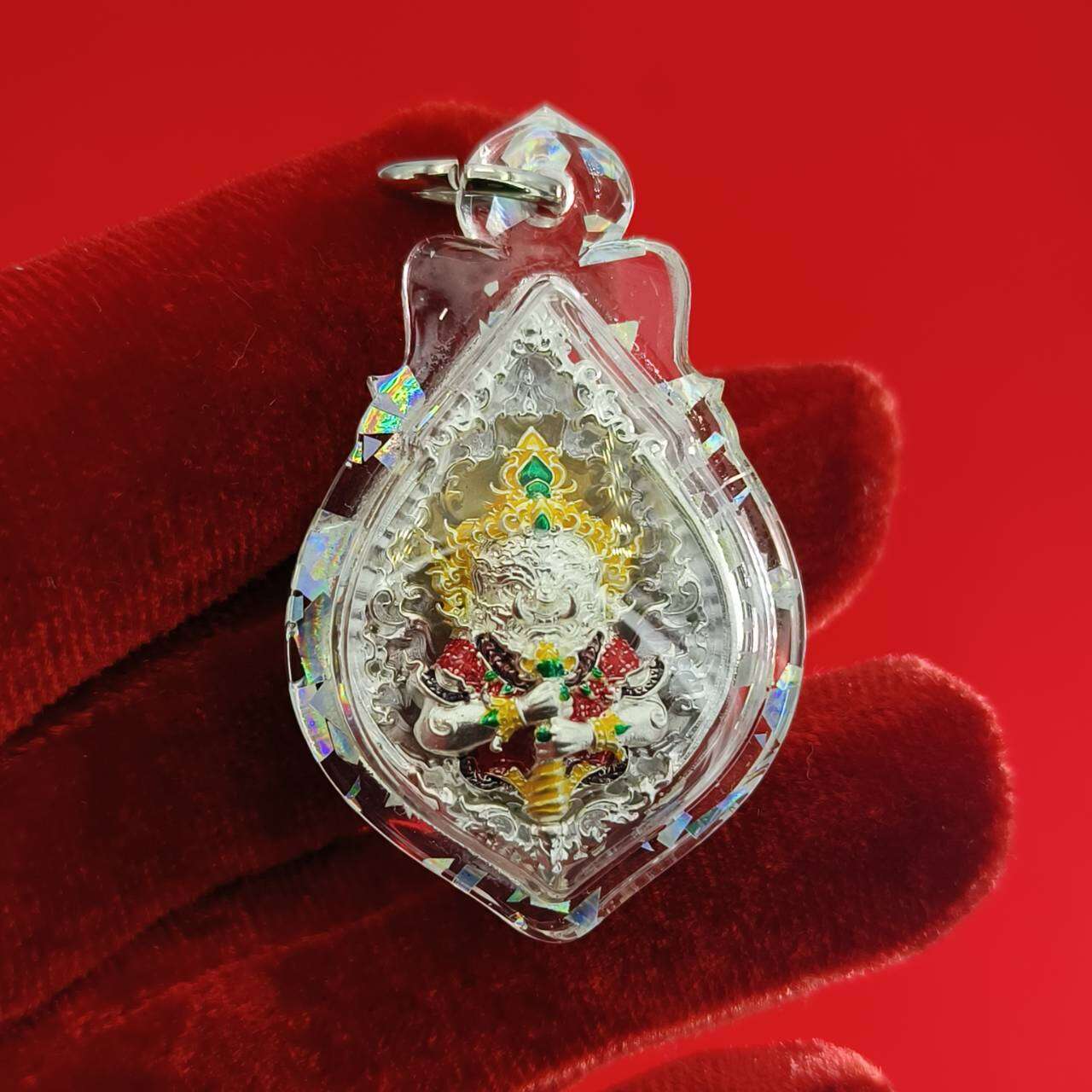 Thao Wessuwanno Amulet for Wealth and Protection by Luang Phor Wijit - Ready to Wear Default Title