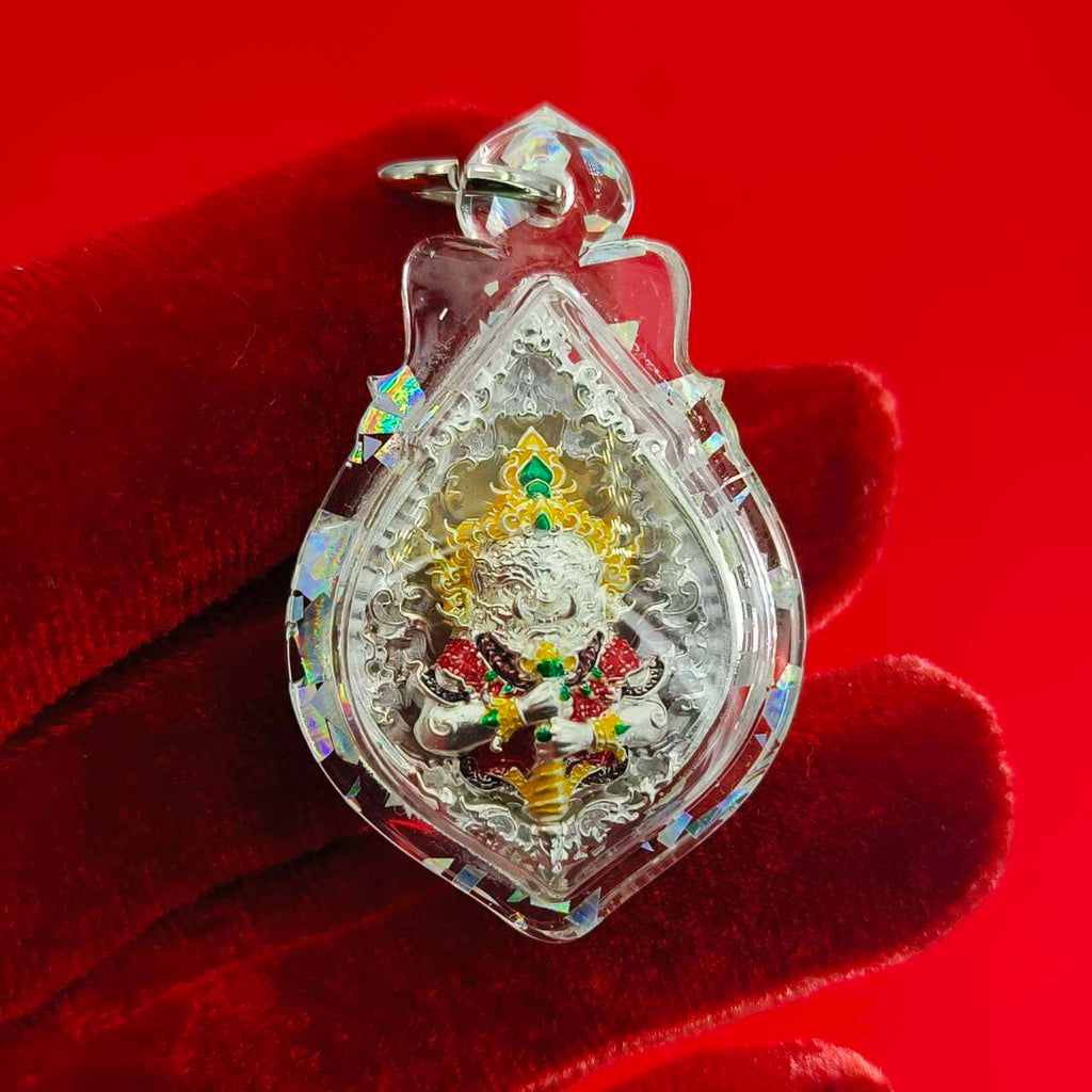 Thao Wessuwanno Amulet for Wealth and Protection by Luang Phor Wijit - Ready to Wear