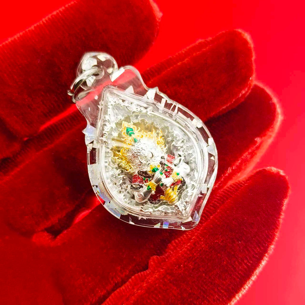 Thao Wessuwanno Amulet for Wealth and Protection by Luang Phor Wijit - Ready to Wear