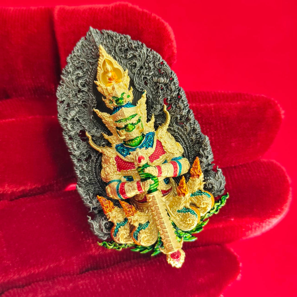 Thao Wessuwanno Amulet for Wealth and Protection by Phra Ajarn Nikom - Enhance Prosperity and Security