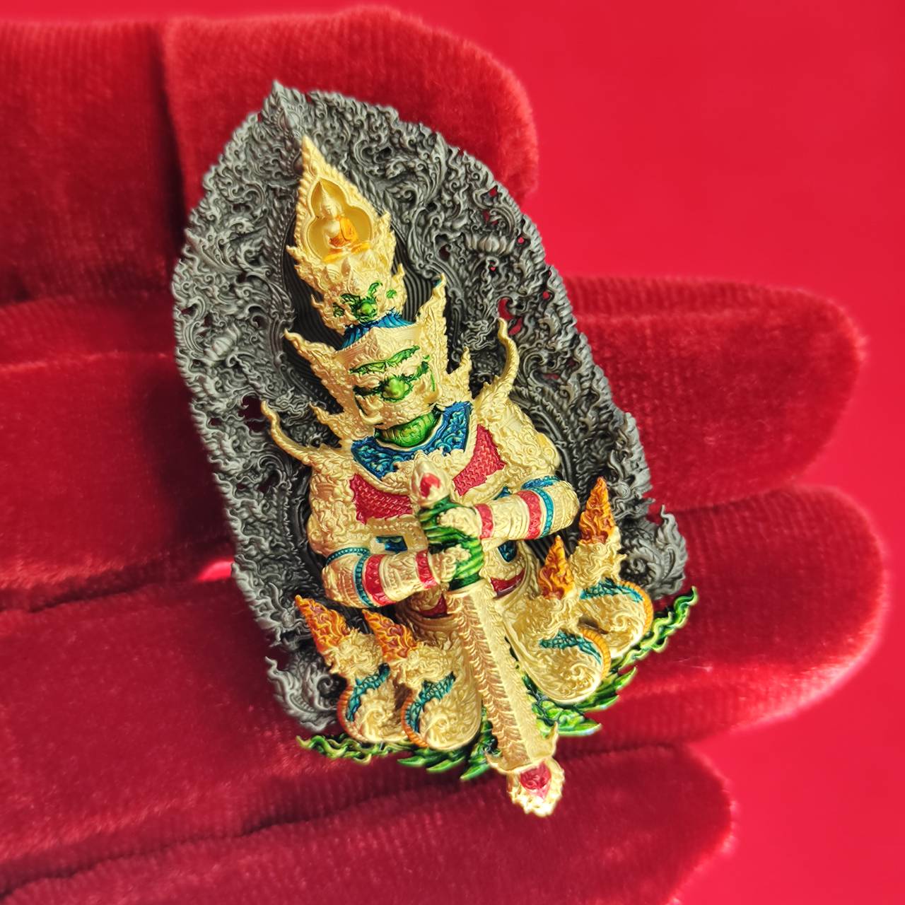 Thao Wessuwanno Amulet for Wealth and Protection by Phra Ajarn Nikom - Enhance Prosperity and Security