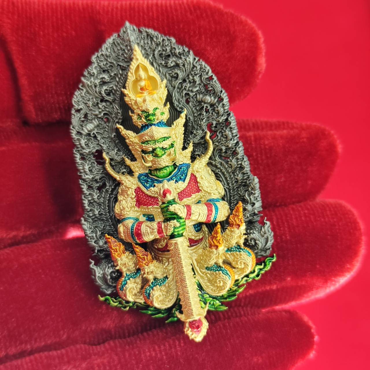 Thao Wessuwanno Amulet for Wealth and Protection by Phra Ajarn Nikom - Enhance Prosperity and Security