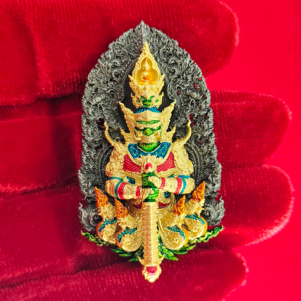 Thao Wessuwanno Amulet for Wealth and Protection by Phra Ajarn Nikom - Enhance Prosperity and Security