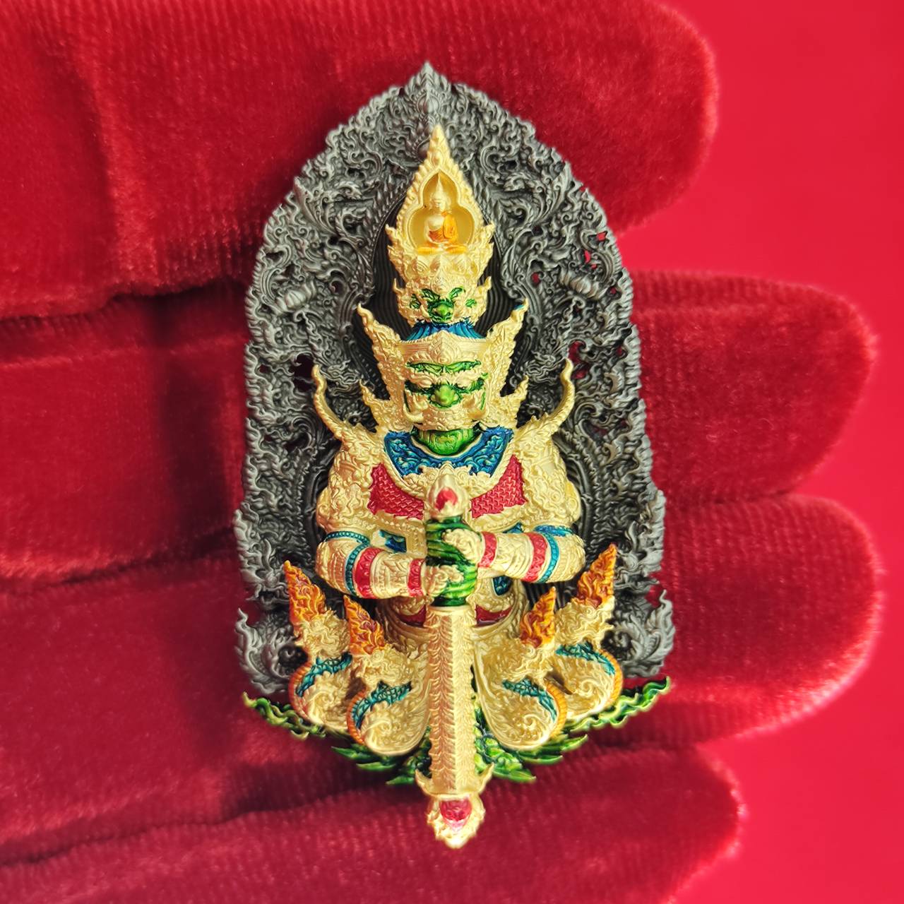 Thao Wessuwanno Amulet for Wealth and Protection by Phra Ajarn Nikom - Enhance Prosperity and Security