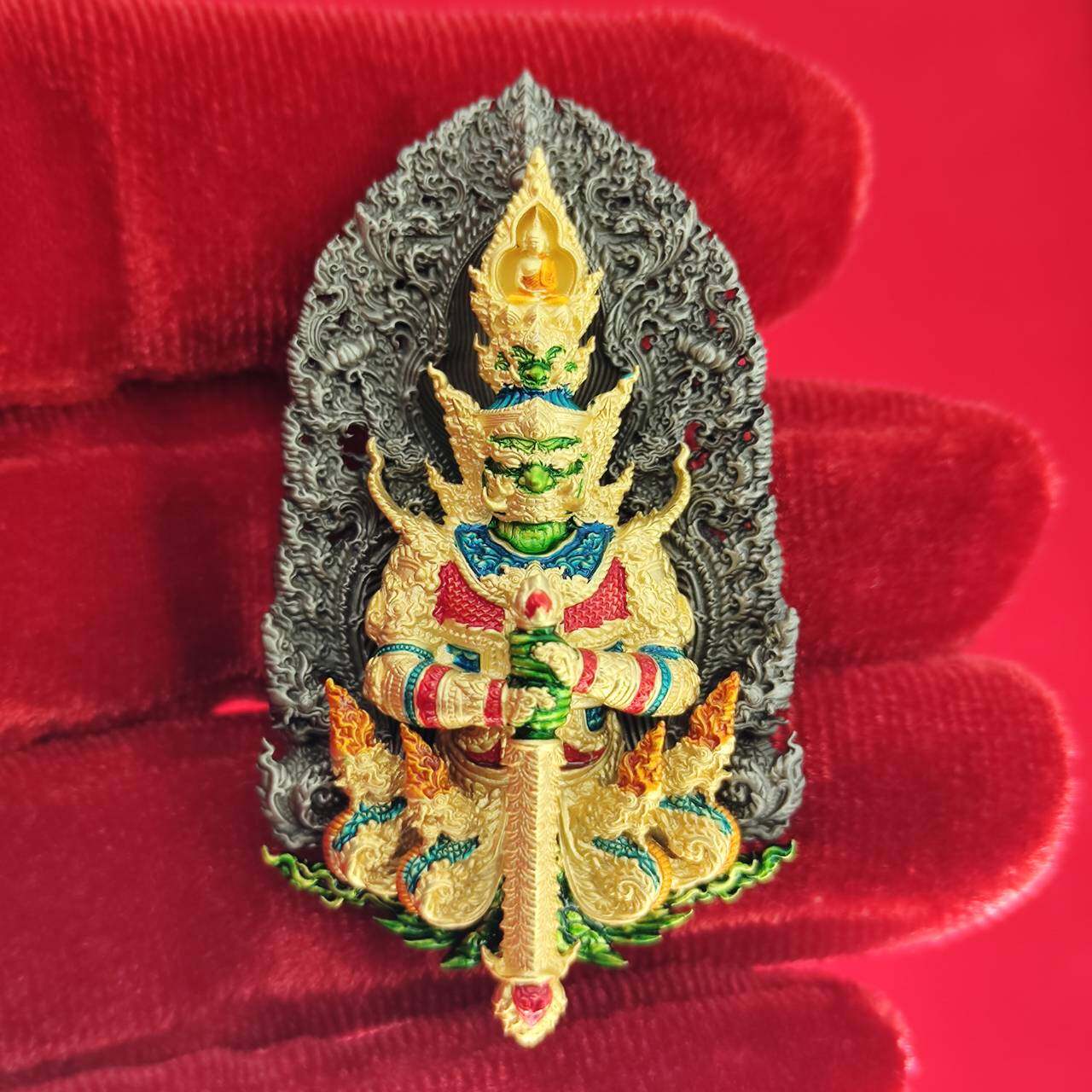 Thao Wessuwanno Amulet for Wealth and Protection by Phra Ajarn Nikom - Enhance Prosperity and Security Default Title