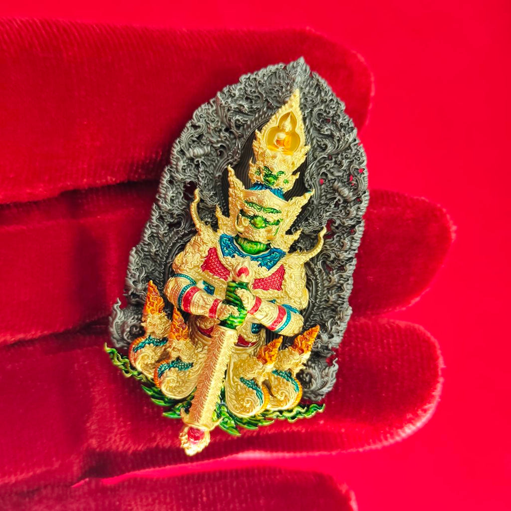 Thao Wessuwanno Amulet for Wealth and Protection by Phra Ajarn Nikom - Enhance Prosperity and Security