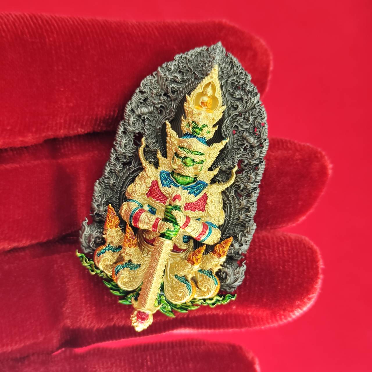 Thao Wessuwanno Amulet for Wealth and Protection by Phra Ajarn Nikom - Enhance Prosperity and Security