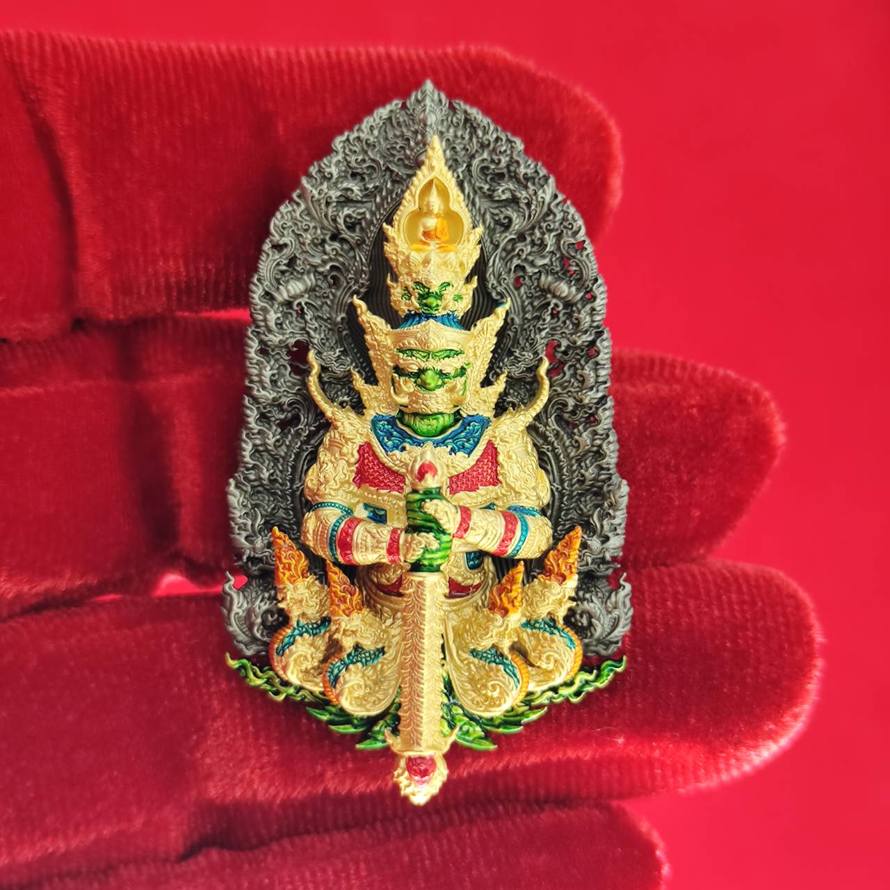 Thao Wessuwanno Amulet for Wealth and Protection by Phra Ajarn Nikom - Enhance Prosperity and Security
