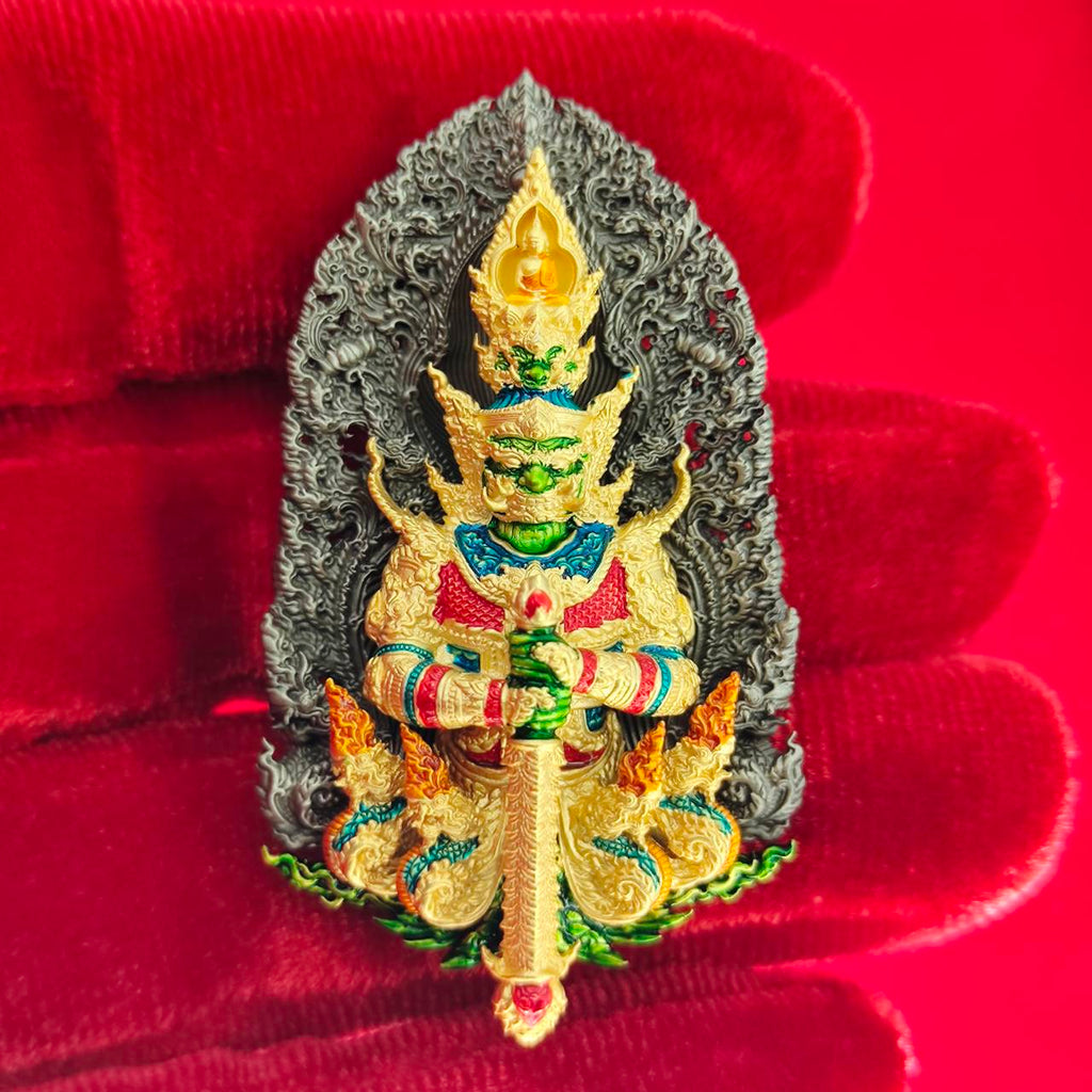 Thao Wessuwanno Amulet for Wealth and Protection by Phra Ajarn Nikom - Enhance Prosperity and Security