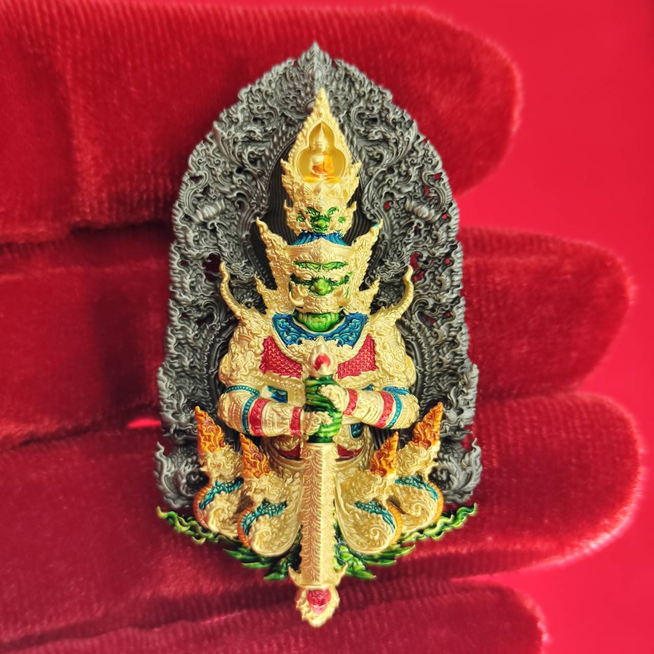 Thao Wessuwanno Amulet for Wealth and Protection by Phra Ajarn Nikom - Enhance Prosperity and Security