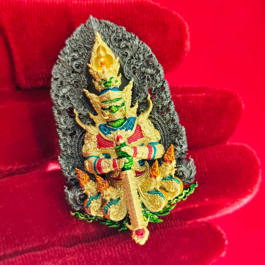 Thao Wessuwanno Amulet for Wealth and Protection by Phra Ajarn Nikom - Enhance Prosperity and Security