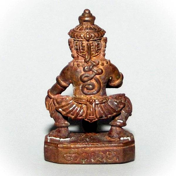 Thao Wetsuwan Amulet - Bronze Edition with Sacred Poon for Wealth and Protection | 2557 Edition Blessed by Guardian of Treasures